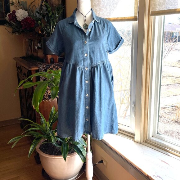 Pact Blue Mini Dress - Picture 2 of 9